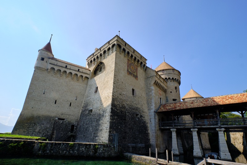 Lac Leman and Chillon Castle