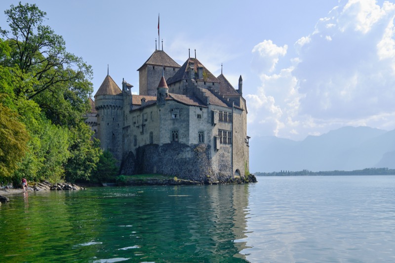 Lac Leman and Chillon Castle