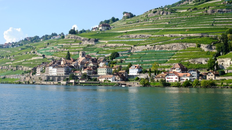 Lac Leman and Chillon Castle