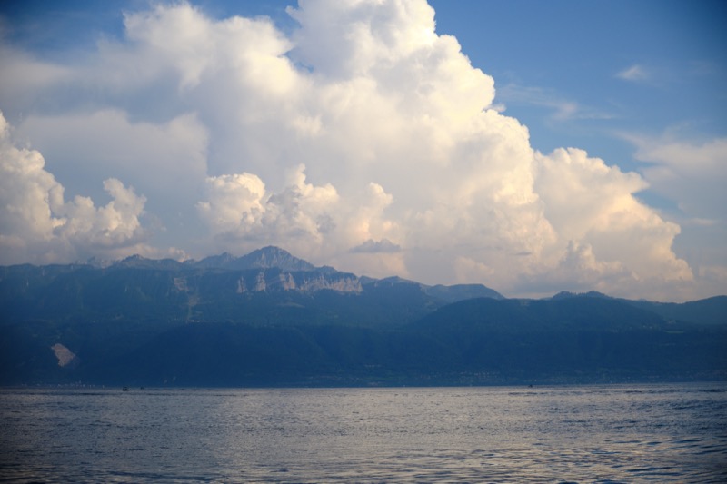 Lac Leman and Chillon Castle